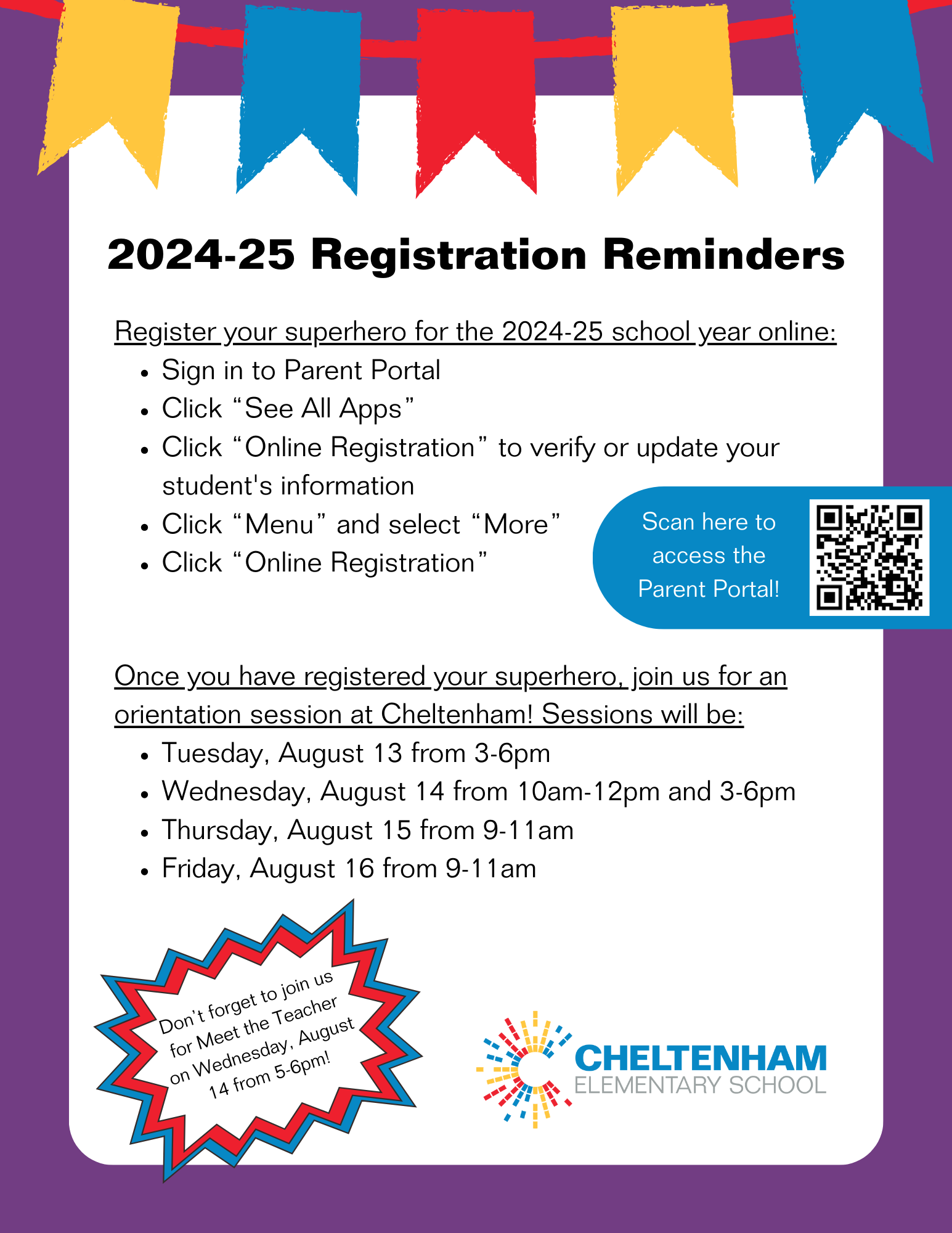 Registration Reminders