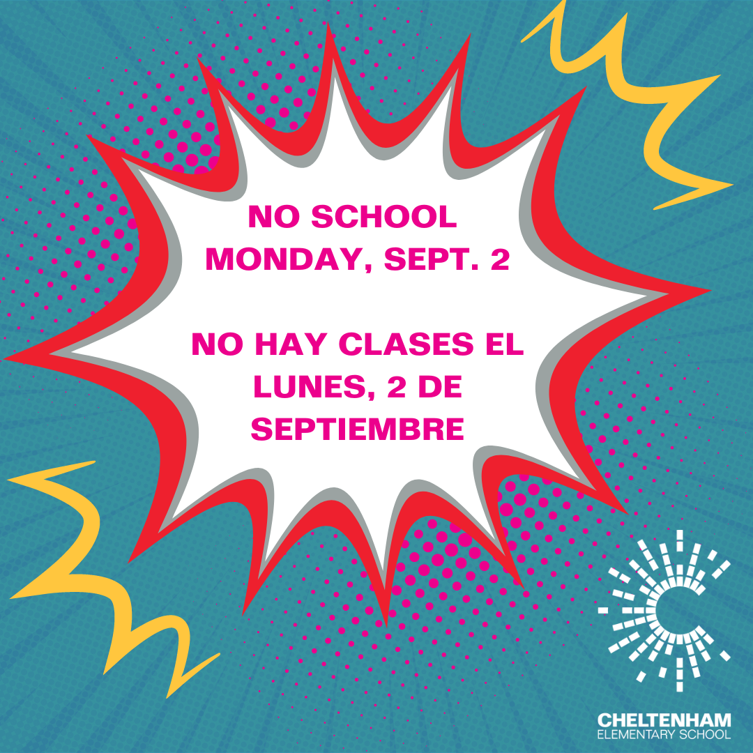 No School Monday Sept. 2